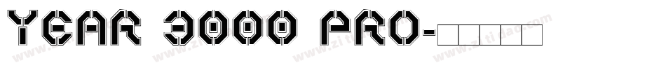 Year 3000 Pro字体转换